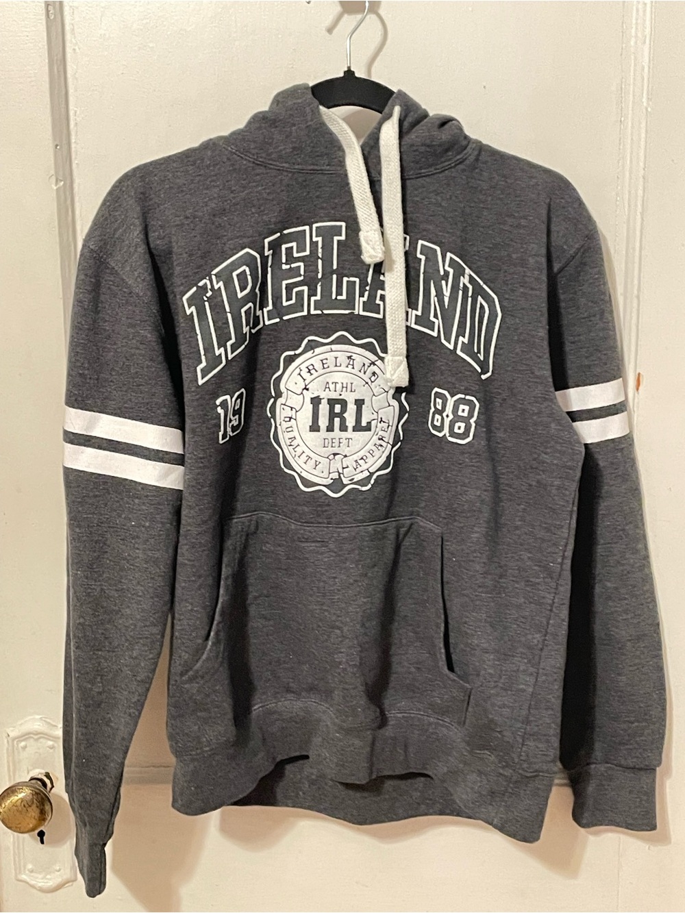 Ireland Graphic Hooded Sweatshirt - Charcoal Gray